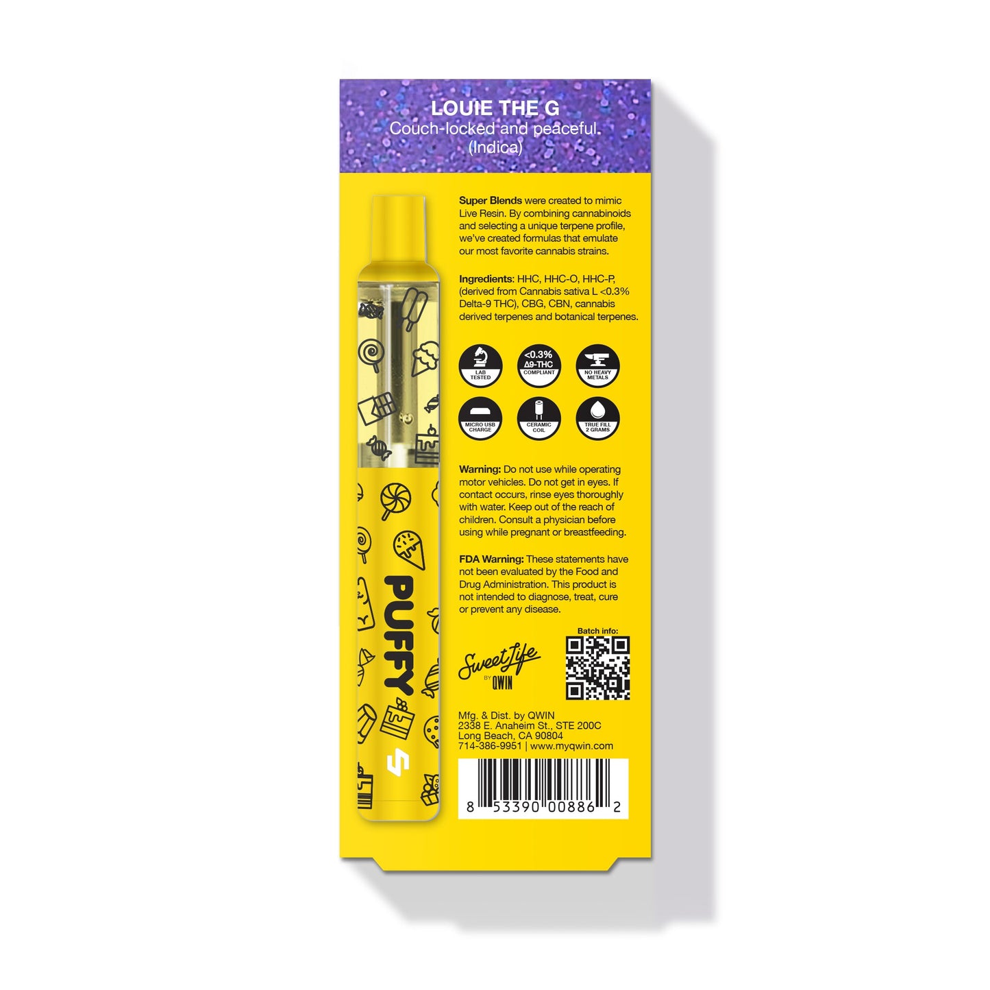 Puff HHC 2000mg  - Louie the G 🤵